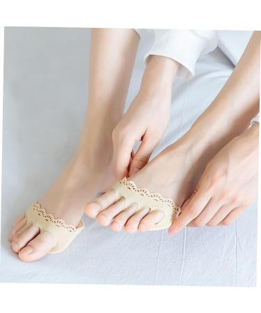 FOMIYES 12 Pairs Lace Five Toe Socks Foot Pads for Heels Socks for High Heels Toe Spacer Socks Toe Separator Socks Foot Liner Covers Forefoot Cushion Inserts Invisible Nylon Gasket Miss - Buy Online on GoSupps.com