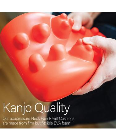 Kanjo Acupressure Neck Pain Relief Cushion | Cervical Traction Device for Muscle Tension | Helps Relieve Neck & Shoulder Pain | FSA & HSA Eligible - Blue - Buy Online on GoSupps.com