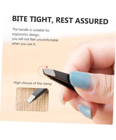 POPETPOP 1 Set Eyebrow Tweezers Eyebrow Clip Precision Makeup Fake brow applicator Womens Tweezers Facial Tools Eyebrow Grooming Tools Miss Eyebrow Trimming Stainless Steel 8.5x5.3cm Black - Buy Online on GoSupps.com