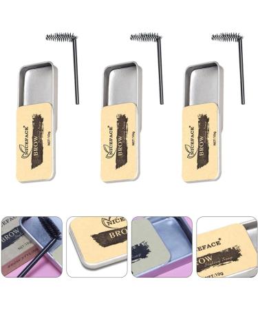 MUSISALY 3 Sets Eyebrow Soap Brow Shaping Soap 3d Brows Makeup Balm Woman Brow Soap Brow Wax Gel Texture - Buy Online on GoSupps.com