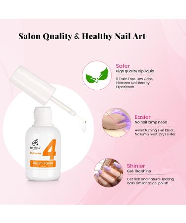 Beetles Dip Powder Nail Kit - 8 Nude Glitter Colors - Starter Kit with Gel Base, Top Coat, Activator, and Nail Tools - Misty Rose Manicure Set - Buy Online on GoSupps.com