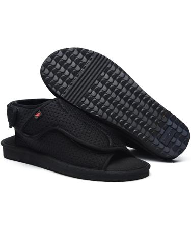 Shop Diabetic Shoes for Women & Men - Comfortable Wide Width Orthopedic Slippers & Lightweight Outdoor Shoes - Adjustable Closure - Size 8 Black - Buy Online on GoSupps.com