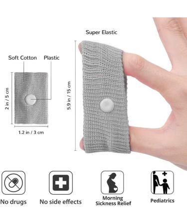 Travel Motion Sickness Relief Wristbands - Natural Nausea Relief (Black/Grey/Blue/Red) - Buy Online on GoSupps.com
