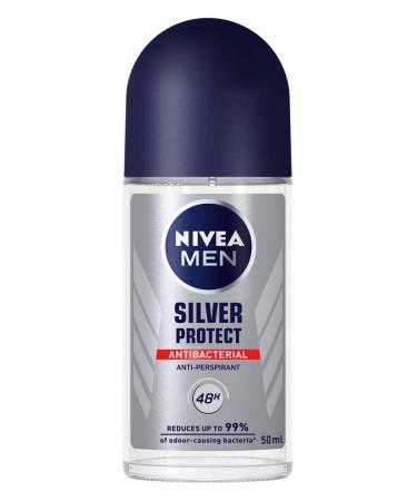 Nivea For Men Silver Protect Roll-on Deodorant 3 Pack 50ml