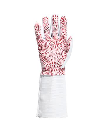 amzwkt Fencing Glove with Silicone Non-Slip Particles, Fencing Gloves Adults and Children, Professional Washable, Fencing Gloves for Foil Epee and Sabre XX-Small Right