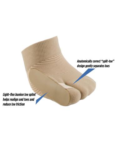 OrthoSleeve HV3 Bunion Brace/Splint for Pain Relief and Toe Straightening (L/XL) - 1 Sleeve - Buy Online on GoSupps.com