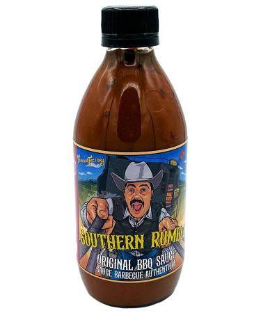 Southern Rumble Original BBQ Sauce Flavor Factory Vegan NON-Vinegar base 350 ml bottle (Pack of 1) Southern Rumble BBQ Sauce