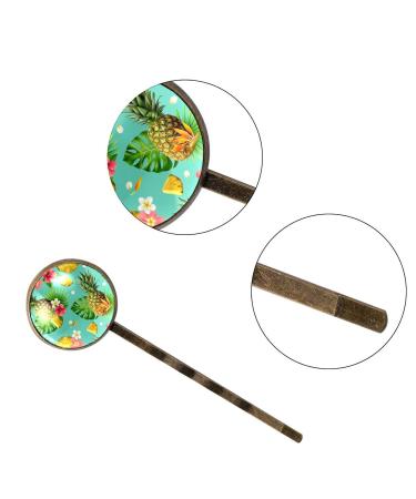 Handmade Glitter Crystal Hair Clips Set - 4 PCS Tropical Flower Hair Barrettes for Women and Girls - Buy Online on GoSupps.com