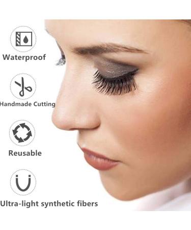 15 Pairs 3 Styles 3D Handmade False Eyelashes Set with Applicator | Natural Round Look, Synthetic Fiber, Reusable & Cruelty-Free - Buy Online on GoSupps.com