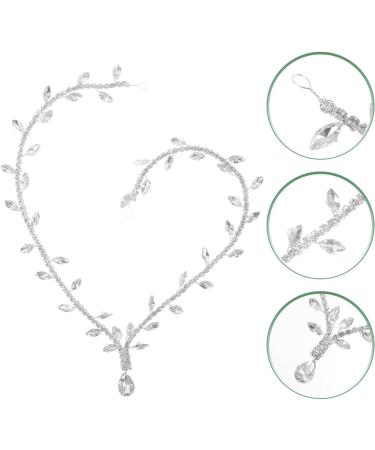 VALICLUD Wedding Head Chain for Women Girl Bridal Hairband Headpiece Rhinestone Hair Jewelry Ornament - Buy Online on GoSupps.com