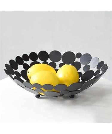 Kitchen Countertop Fruit Rack Fruit Basket Metal Fruit Basket Round Fruit Bowl for Kitchen Table Large Fruit Holder Stand for Vegetable Bread Candy and Household Storage Fruit Trays (Color : Black - Buy Online on GoSupps.com