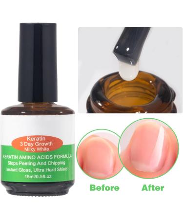 ASMAYSA Keratin 3 Day Growth Nail Treatment - Nail Strengthener and Nail Growth - Fast Keratin Nail Hardener & Nail Strengthener for Thin Nails Brittle & Damaged Maximum Strength Formula 15ml 3 Days Nail Growth - Buy Online on GoSupps.com
