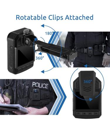 BOBLOV KJ21 1296P Body Wearable Camera | 128GB Memory | 8-10 Hours Recording | Police Body Camera with Clear Night Vision - Buy Online on GoSupps.com