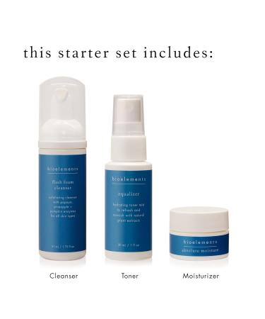 Bioelements 3-Step Mini Starter Set for Combination Skin | Vegan Gluten Free Cruelty-Free Skincare Essentials - Buy Online on GoSupps.com
