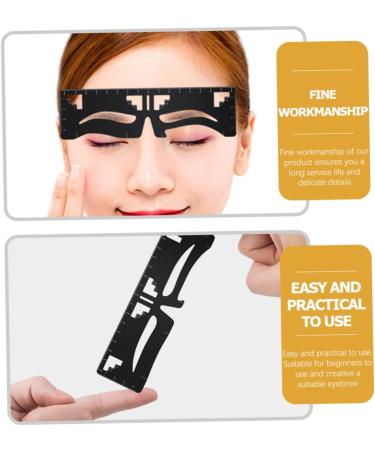 Healeved Eyebrow Design Eyebrow Card Metal Eyebrow Ruler Eyebrow Ruler Tool Eyebrow Ruler Eyebrow Measuring Tool Eyebrow Positioning Tool Eyebrow Positioning Ruler Eyebrow Shaper - Buy Online on GoSupps.com