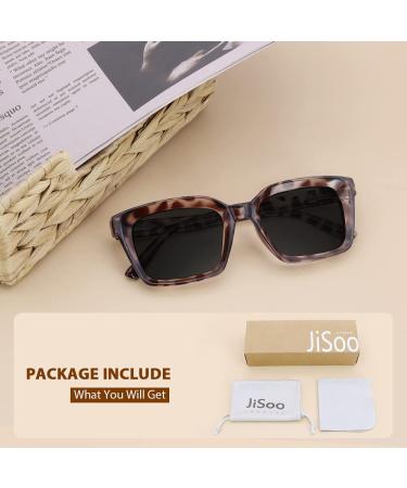 JiSoo Oversized Reading Glasses for Women - Stylish Designer Readers (1.75x) with Spring Hinge - S-demi Sunglasses - Buy Online on GoSupps.com
