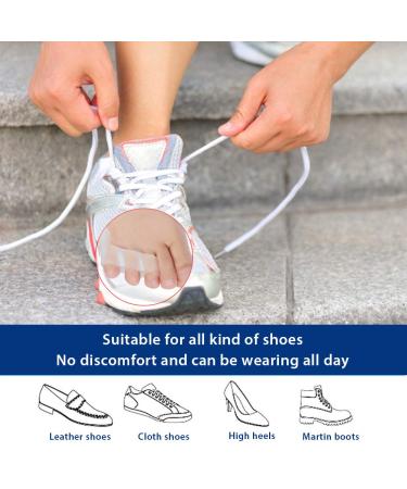 Pinky Toe Separator and Bunion Corrector for Pain Relief - Silicone Gel Protectors for Calluses, Blisters, Corns - Fits Men and Women - Buy Online on GoSupps.com