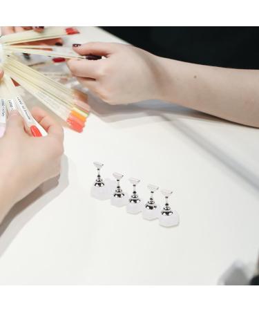 TOVINANNA Acrylic Nail Display Stand Magnet Nail Practice Holder Magnetic Nail Practice Stand Fingernail Diy Nail Stand for False Nail Manicure Tool Salon - Buy Online on GoSupps.com