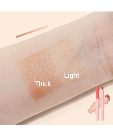 Boobeen Glitter Eye Shadow Stick - Waterproof Long Lasting Cream Highlighter & Eye Brightener 03# | Shop Internationally - Buy Online on GoSupps.com