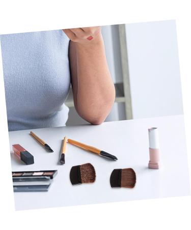 Premium 4-Piece Makeup Brush Set - Brown Blush & Highlighter Brushes for Women | International Shipping Available - Buy Online on GoSupps.com