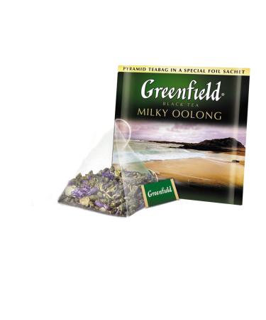 Greenfield Milky Oolong Pyramid Collection - 20 Premium Foil Sachets | Specialty Oolong Tea for International Shipping - Buy Online on GoSupps.com