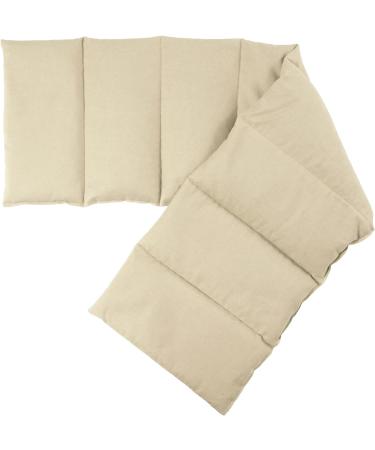 Organic Grape Seed Pillow XXL - 8-Chamber Heat Cushion (75x20cm) | Natural Fabric | International Shipping - Buy Online on GoSupps.com