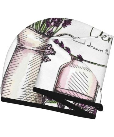 Super Absorbent Lavender Microfiber Hair Towel Wrap for Women - Quick Dry Coral Velvet for Long Curly & Thick Hair - Buy Online on GoSupps.com