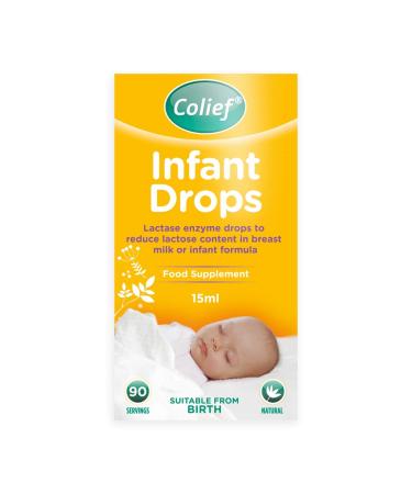 Colief - Infant Drops (15ml) - Lactase Enzyme Drops to Reduce Lactose Content in Breast Milk and Infant Formula