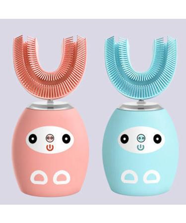 Clenp Electric Children's Toothbrush - 360 Cleaning Cartoon Design 3 Modes Ultrasound Blue 1 Pack - Buy Online on GoSupps.com