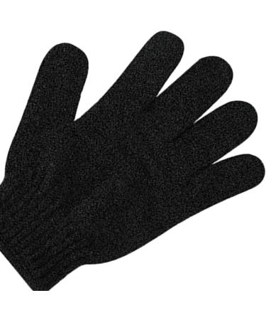 SDENSHI 6Pcs Exfoliating Gloves - Full Body Scrub Accessories for Men & Women | Black - Perfect for Shower & Bath - Buy Online on GoSupps.com