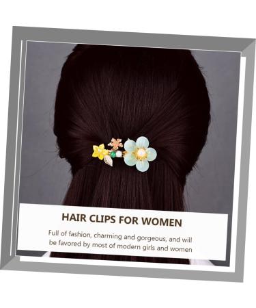 FRCOLOR Hairpin Women Hair Barrettes Vintage Metal Hair Barrettes Spring Flower Hair Barrettes Vintage Spring Hair Clips Tiaras for Girls Flower Hair Clip Wedding Accessories Miss Etc. - Buy Online on GoSupps.com