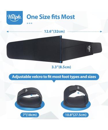 Hilph Copper Arch Support Brace for Plantar Fasciitis Relief - Orthotic Foot Support for Flat & High Arches - Pain Relief Wrap for Men & Women (1 Pair - Buy Online on GoSupps.com