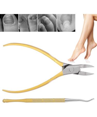 Cuticle Trimmer Toe Nail Clipper Pedicure Manicure Nail Tools Stainless Steel Material for Trim Nail Groove and Ingrown Nails (Gold) - Buy Online on GoSupps.com