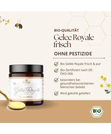 Buy Threat Organic Gel e Royale - Fresh & Pure 100g | 100% Natural Bee Milk | High 10-HDA Content 1.7% - Premium Organic Quality - Buy Online on GoSupps.com