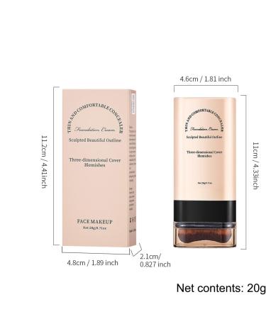  G n rique Natural Foundation Stick Hydrating Face Stick Light Finish Foundation Smooth Texture Long Lasting Coverage Perfect for Chinese New Year Valentines Day 20g - Buy Online on GoSupps.com