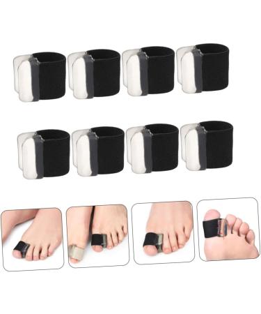 4 Pairs Toe Separator & Stretcher Bunion Cover for Women & Men | Comfortable Elastic Black Straightener | 2.5x1.9cm - Buy Online on GoSupps.com
