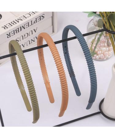 12pcs Plastic Thin Headbands for Women and Girls - 10mm Hard Hairbands with Teeth - Hair Accessories for Kids and Teens - Buy Online on GoSupps.com