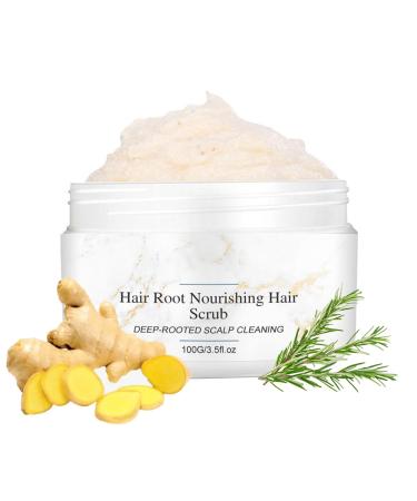 Rosemary Scalp Scrub Scalp Exfoliator Scrub for Build Up Hair Exfoliate Scrub for Scalp Hair Treatment Nourishing Hair Care 3.5 oz