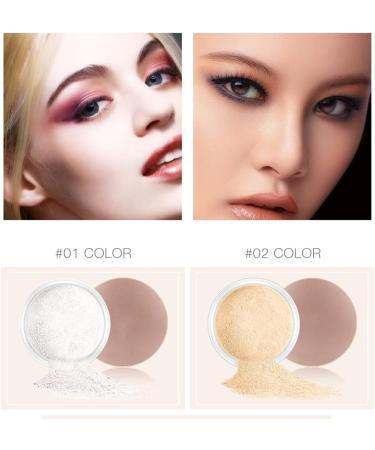 miduoidn Loose Powder Makeup Face Natural Finishing Setting Waterproof Long Lasting Brightening Portable Cosmetic Gifts for Girls Type 1 - Buy Online on GoSupps.com