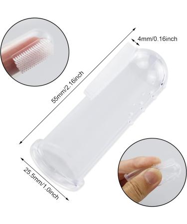 SZCXDKJ 12 Pieces Pet Finger Toothbrush Soft Silicone Pet Finger Toothbrush Food Safety Tooth Cleaner Dog Cat Dental Brushes Kit for Dogs Cats Pets Dental Care(Transparent Color) - Buy Online on GoSupps.com