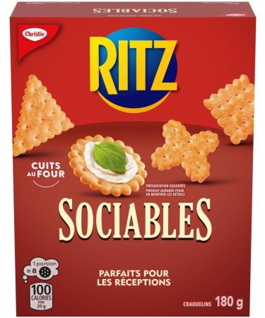 Ritz Sociables Crackers 180G 180 g (Pack of 1) - Buy Online on GoSupps.com
