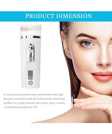 Baluue 2pcs Hydrating Instrument Fog Humidifier Portable Humidifer Mini Face Sprayer Face Steamer Abs White - Buy Online on GoSupps.com