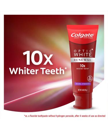 Colgate Optic Renewal Whitening Toothpaste with Fluoride & Hydrogen Peroxide - 3oz (Pack of 2) - Buy Online on GoSupps.com