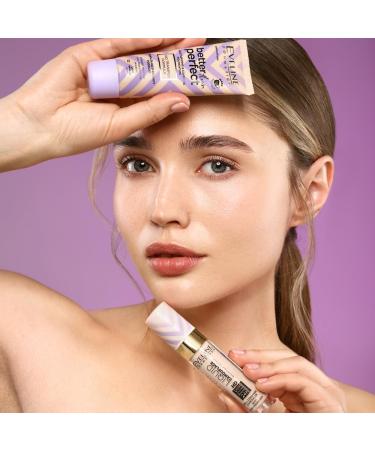 Eveline Cosmetics Liquid camouflage waterproof concealer with hyaluronic acid color 03 nourishing formula with shea butter and jojoba oil - Buy Online on GoSupps.com