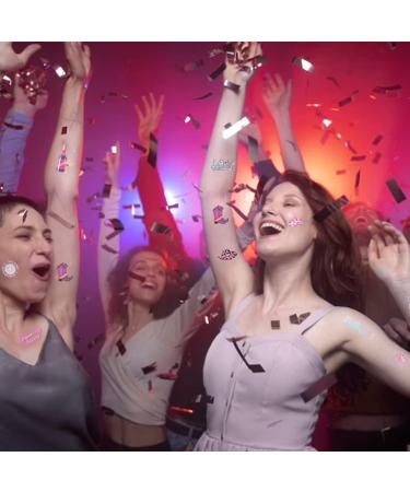 Crazy Night Last Rodeo Bachelorette Temporary Tattoos - 57 Glitter Styles | Cowgirl Party Decoration & Bridesmaid Gift - Buy Online on GoSupps.com