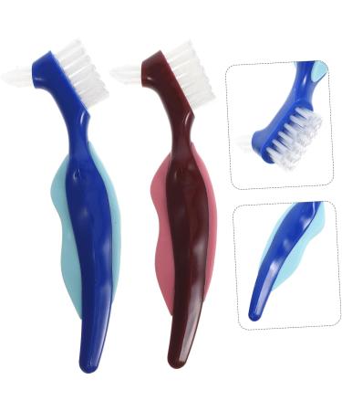 Shop Hapinary 4-Piece Portable Prosthesis Cleaning Travel Toothbrush Set | Ideal for False Teeth & Denture Care - Buy Online on GoSupps.com