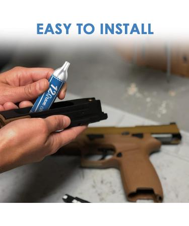 BLUE FLAG 12-Gram CO2 Cartridges - 10 Pack for Pellet, BB, and Airsoft Guns - Buy Online on GoSupps.com