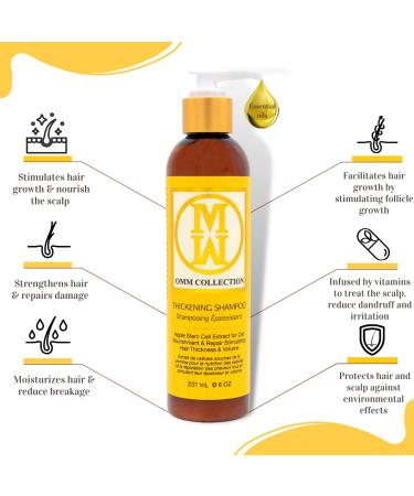 All Natural Hair Thickening Shampoo - 240ml | Boost Volume & Strength | Worldwide Shipping - Buy Online on GoSupps.com