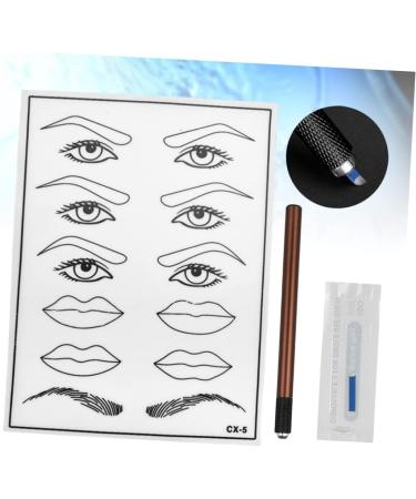 Beavorty 2pcs Microblading Pen Mouth End and White Single Eyebrow Semi-permanent Eye Kit Skin - Buy Online on GoSupps.com