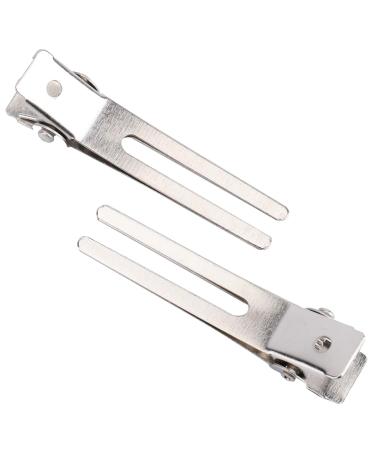Hedume 300 Pack Double Prong Hair Clips - 1.8'' Metal Clips for Hairdressing, Curl Setting, Salon, Barber, DIY Styling - Buy Online on GoSupps.com